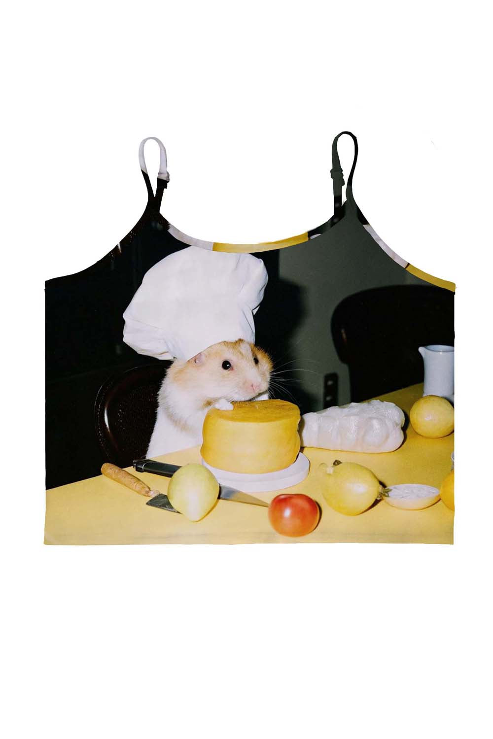 Cooking Hamster Y2K Print Cami Crop Top