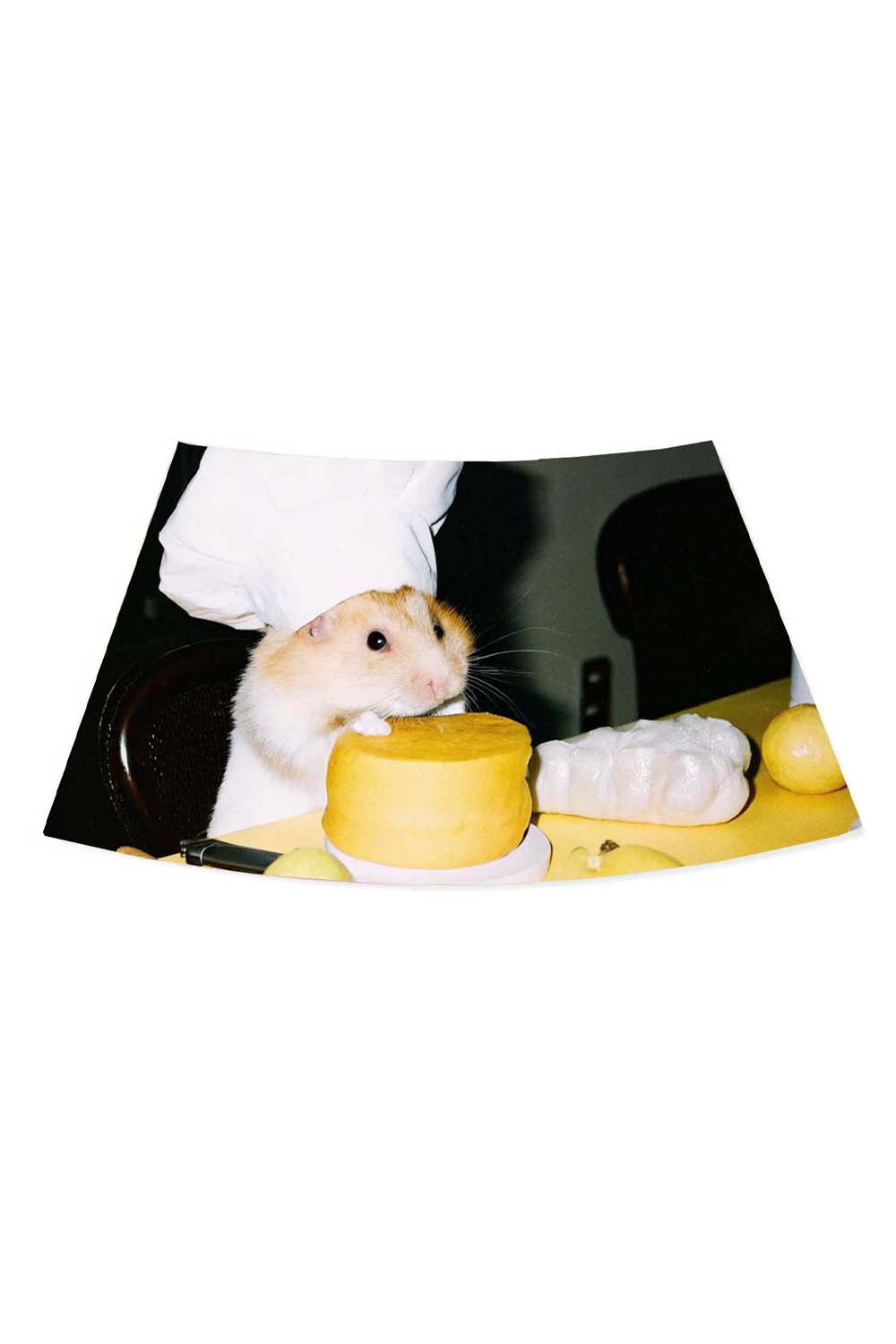 Cooking Hamster Y2K Print Mini Skirt